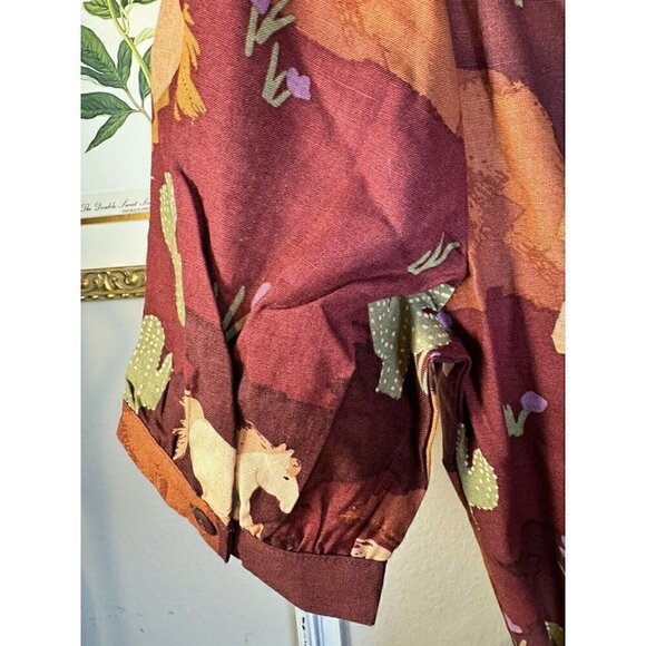 Modcloth Princess Highway Horse Print Midi Dress NEW Western Boho Size 8 - Picture 10 of 13